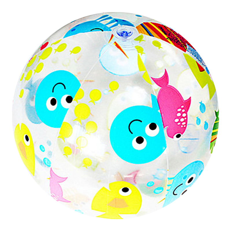 INTEX 59040海底世界沙滩球 四色透明海星海滩球戏水球浮球水上戏水小孩玩具球礼物 51cm图案随机发