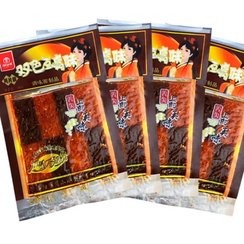 俏滋郎双色豆腐味辣条20克日本豆腐辣儿片8090后童年怀旧零食 双色