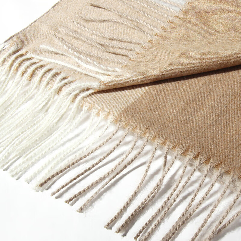 达芬奇密码 秋冬季保暖围巾女欧美风学生围脖情侣格子披肩 1# 浅咖格(205*35cm)