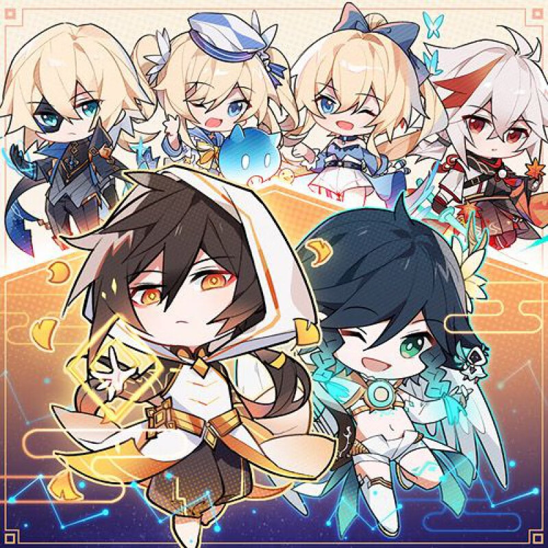 博桐梦原神同人周边挂件枫原万叶钟离公子胡桃甘雨温迪魈雷电将军钥匙