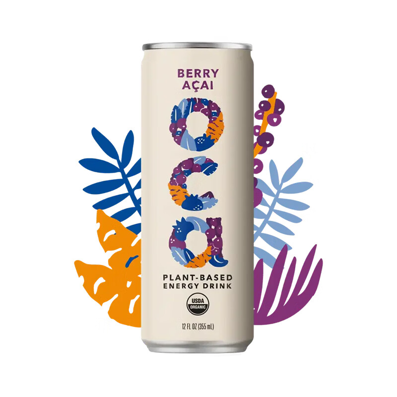 植觅记代购oca巴西莓风味果饮能量饮料运动补充饮品清新风味355ml*12