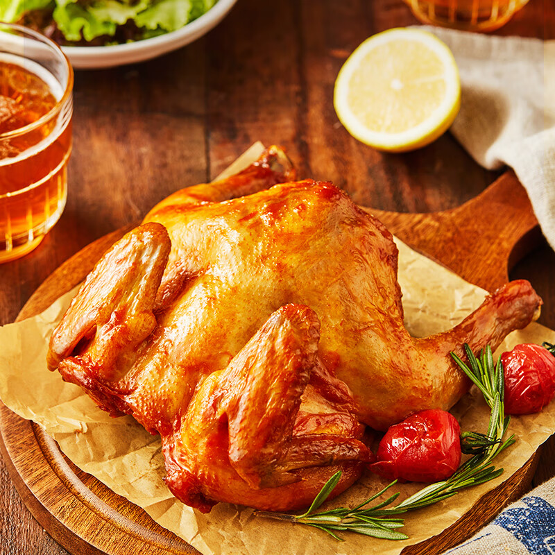 圣农风味烤鸡 整鸡奥尔良卤香味半成品微波炉空气炸锅加热即食480g*3