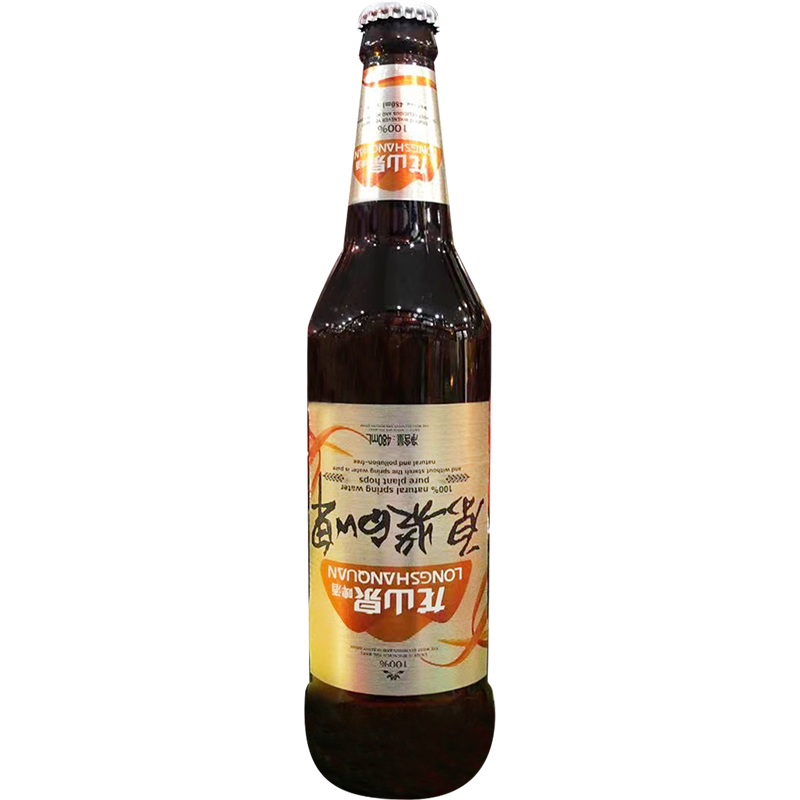 龙山泉白啤 辽宁特产龙山泉原浆白啤酒480ml×12瓶装精酿啤酒整箱