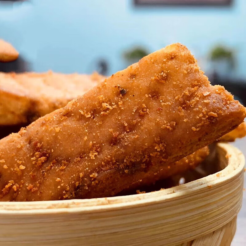 茗仟新疆特产烤馕片孜然味手工炒馕香辣锅巴馕条风味零食小吃128gx2袋