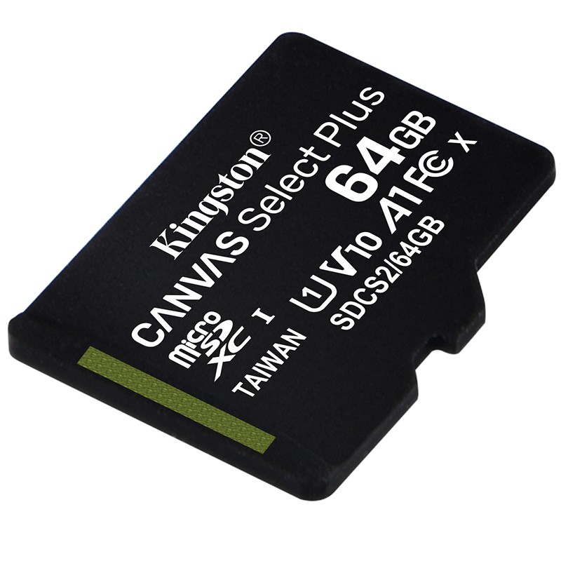 金士顿（Kingston）行车记录仪内存卡 高速TF(Micro SD)无人机监控手机 U1存储卡 100M/S SDCS2 64GB