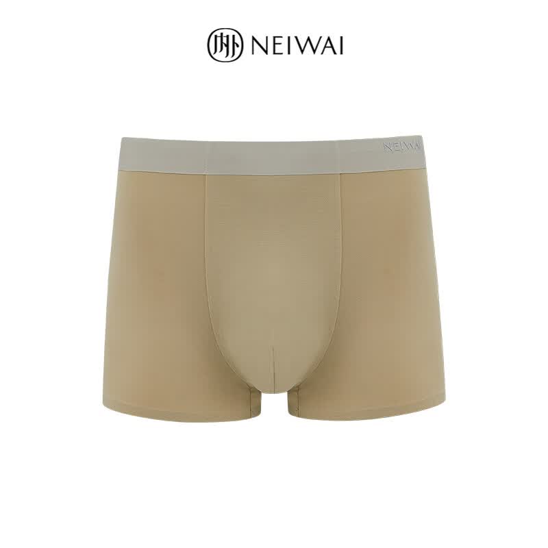 neiwai内外【l系列】男士内裤莫代尔60支无痕透气平角logo内裤男礼盒