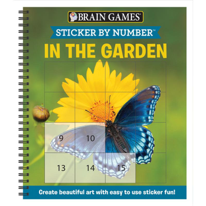 预订 Brain Games - Sticker by Number: In the Gard...