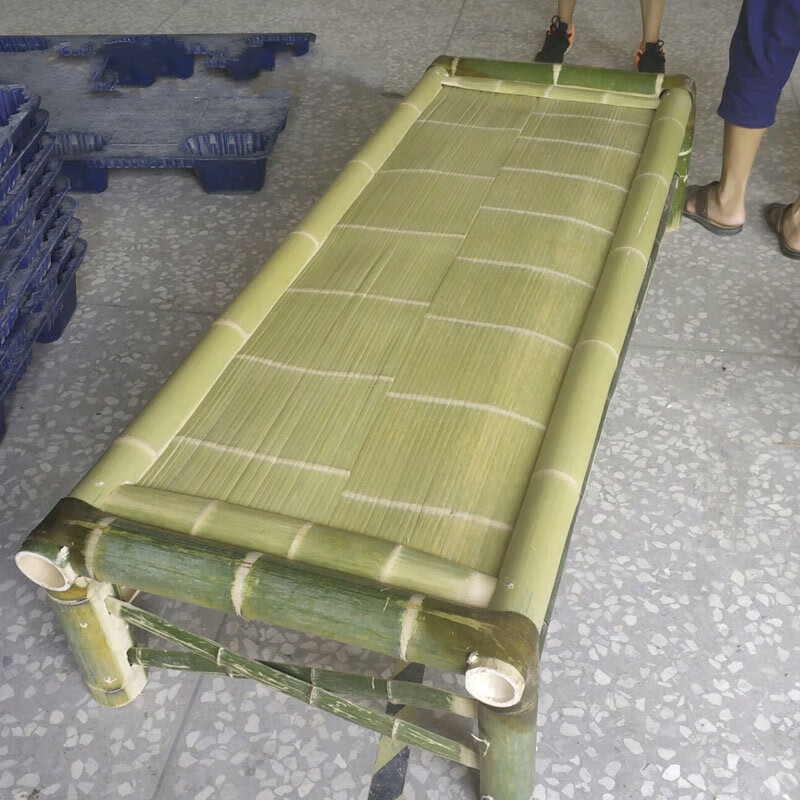 狮奥利兴纯手工竹床 竹编单人床双人床古老竹凉床午睡床竹床老式民宿