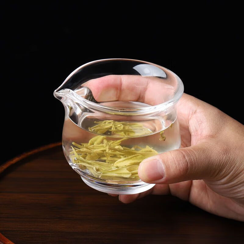 安享生活纯水晶杯天然白水晶公道杯手工打磨新款高颜值耐高温分茶器分