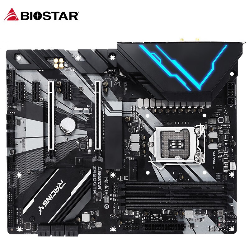 映泰(BIOSTAR)Z490GTA电竞游戏主板支持10500/10600K/10700K/10900K Intel Z490/LGA 1200）