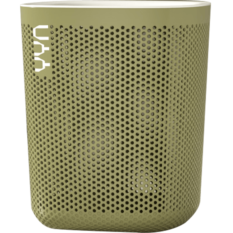 樸廚（PUCHU）家用垃圾桶 創(chuàng)意鏤空帶壓框衛(wèi)生間辦公室客廳塑料筒高顏值廢紙簍 12L橄欖綠+白框