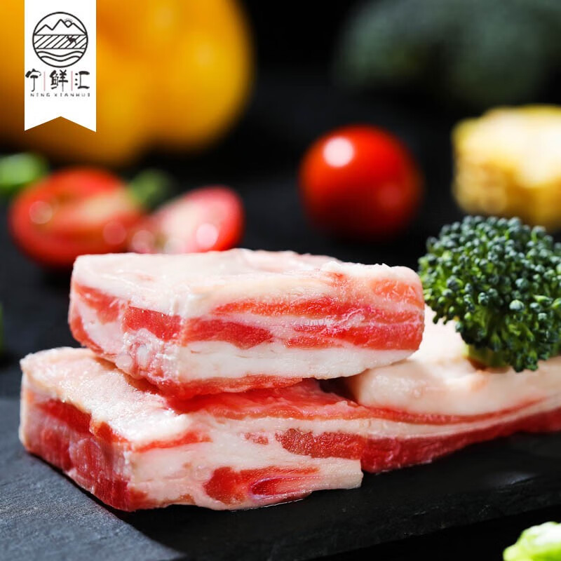 宁鲜汇宁夏滩羊180天小羔羊原切无脊寸排500g/袋 500/袋