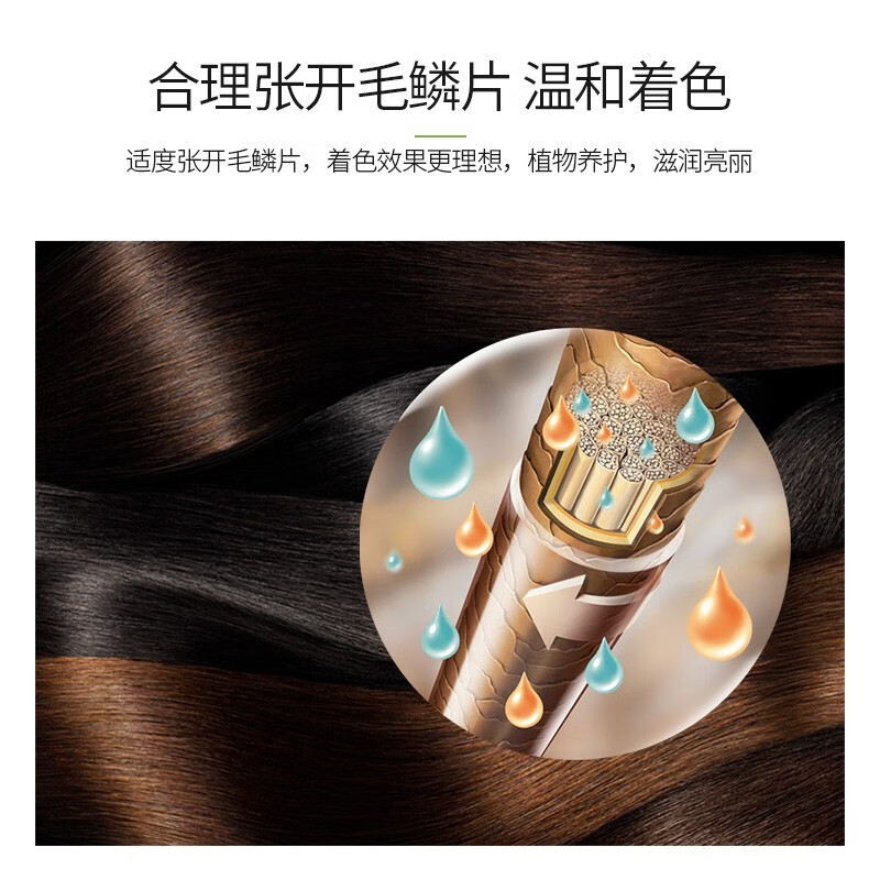 迪彩(Decolor)染发剂固色莹亮锁色流行色植物染发膏染发剂温和不伤发遮盖白发 【少量遮白】玫瑰酒红--3盒装