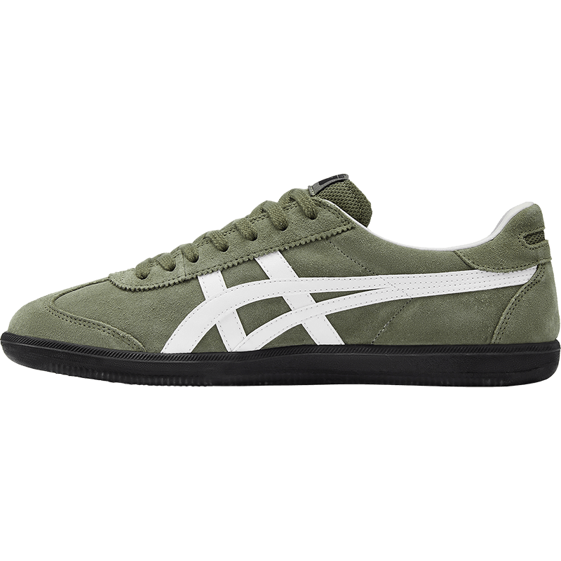 Onitsuka Tiger鬼塚虎復古德訓鞋 透氣男女鞋運動(dòng)休閑板鞋男TOKUTEN 墨綠色/白色 44.5