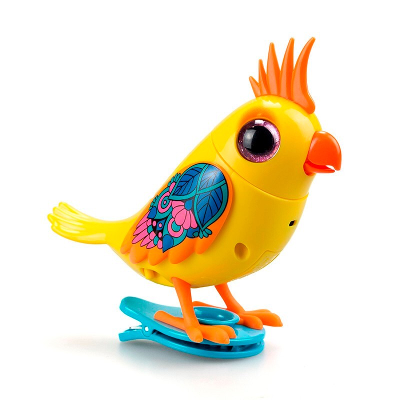 璐念知音鸟玩具声控可动会唱歌的小鸟仿真鹦鹉儿孔雀童男孩女孩玩