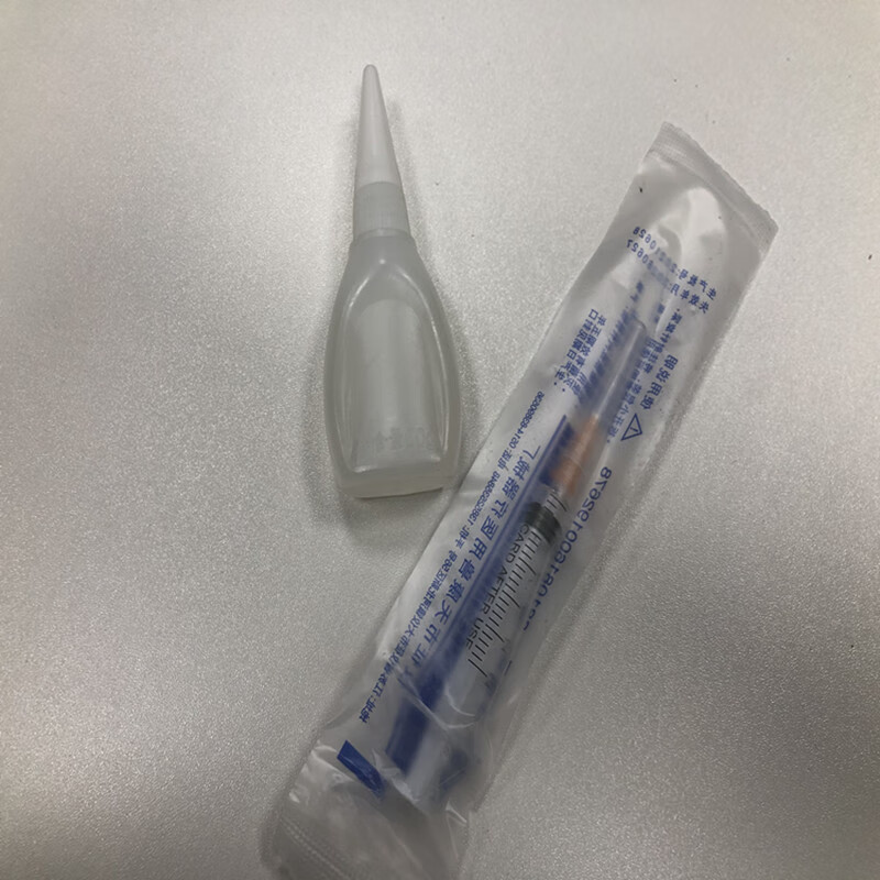 杰橦亚克力板pmma板ps板 有机玻璃慢干专用胶水 pc胶水 配套20g+针筒一条