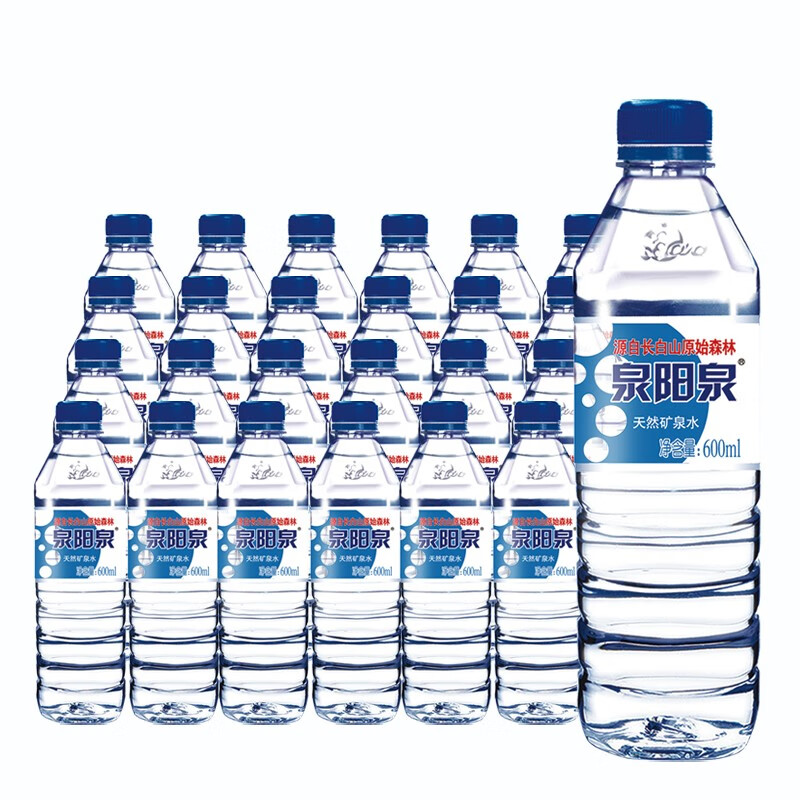 泉阳泉(quanyangquan)长白山天然矿泉水 600ml 24瓶