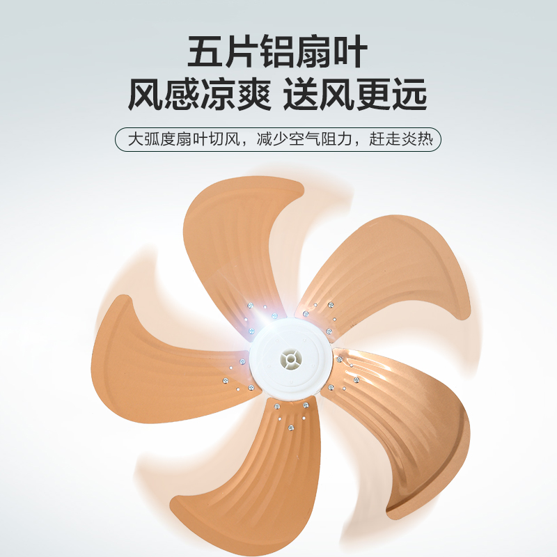 长城（CHANGCHENG）电风扇落地扇金属铝叶风扇18吋大功率大风量摇头电扇底噪可拆洗立式风扇交流定频风扇FS-45(407)II