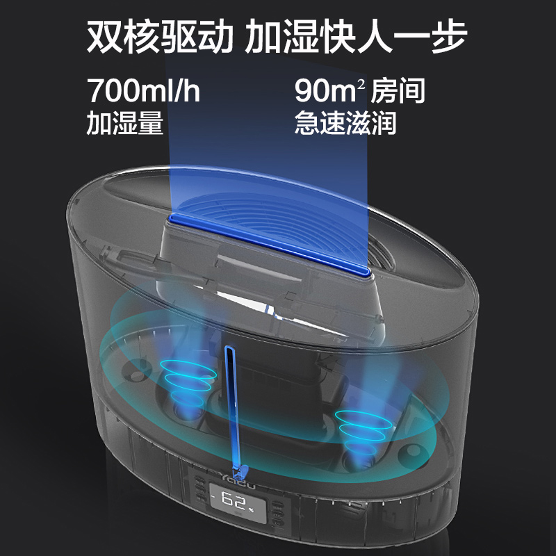 亚都（YADU）加湿器 急速加湿 双LED紫外杀菌 上加水大容量 卧室家用 SC700-SK071