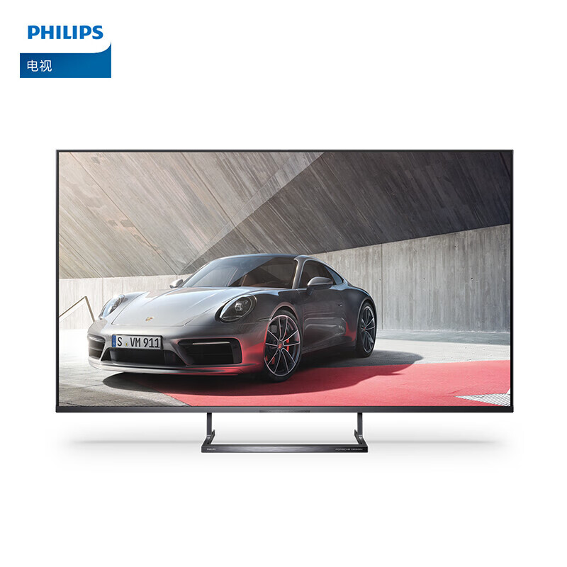 飞利浦(philips)75英寸 保时捷设计 4k全面屏 量子点 环景光 远场语音