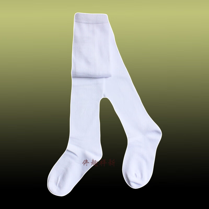 萦娪儿童连裤袜深灰色学生校服袜春秋季女童打底袜无骨 白色 xs/建议