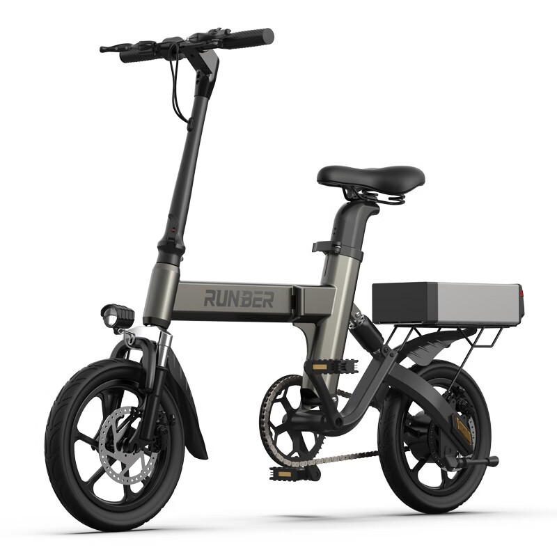 永步（yongbu）代驾电动车成人代步车折叠车轻便锂电池助力自行车 灰色 40AH双电池+纯电续航120公里