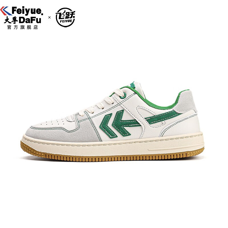 大孚飞跃(dafufeiyue)女鞋休闲运动鞋低帮百搭超纤皮男鞋feiyue飞跃