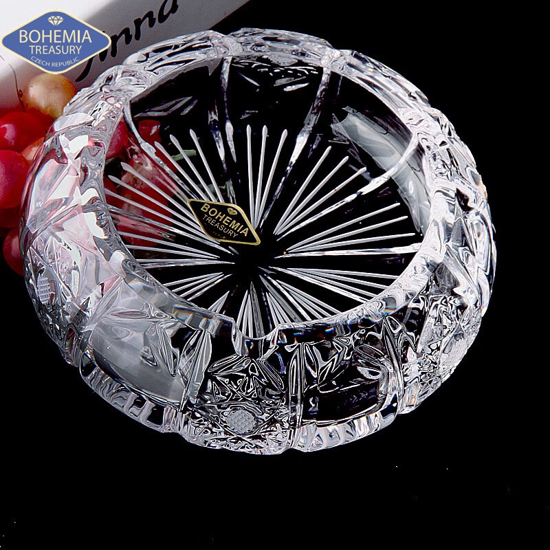 BOHEMIA捷克进口BOHEMIA水晶玻璃欧式车料水晶玻璃烟缸礼品装饰烟灰缸