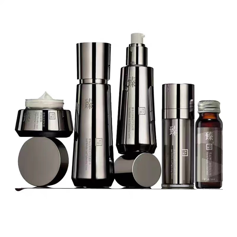 三草两木臻研抗皱紧致双因套装礼盒保湿抗老重塑肌肤黑晶套盒送妈妈送老婆 黑晶套盒【拆盒销售】