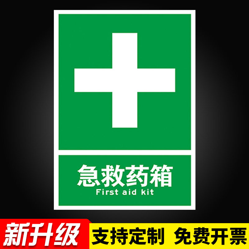 救点医药箱急救室应急电话紧急站安全警示牌标识标志提示牌警示警告