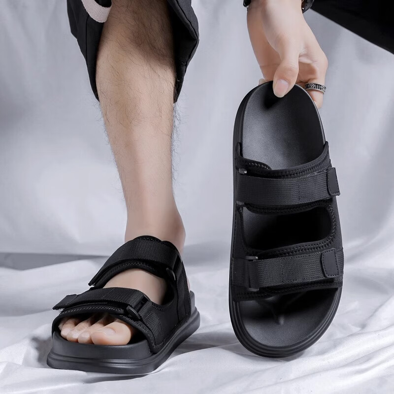 北极绒(bejirog)凉鞋男夏季2024时尚新款运动软底青少年潮流外穿防滑