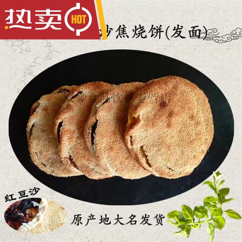 隽浔河北邯郸大名焦烧饼 芝麻 五香烧饼 糖烧饼 传统工艺 咸味10个