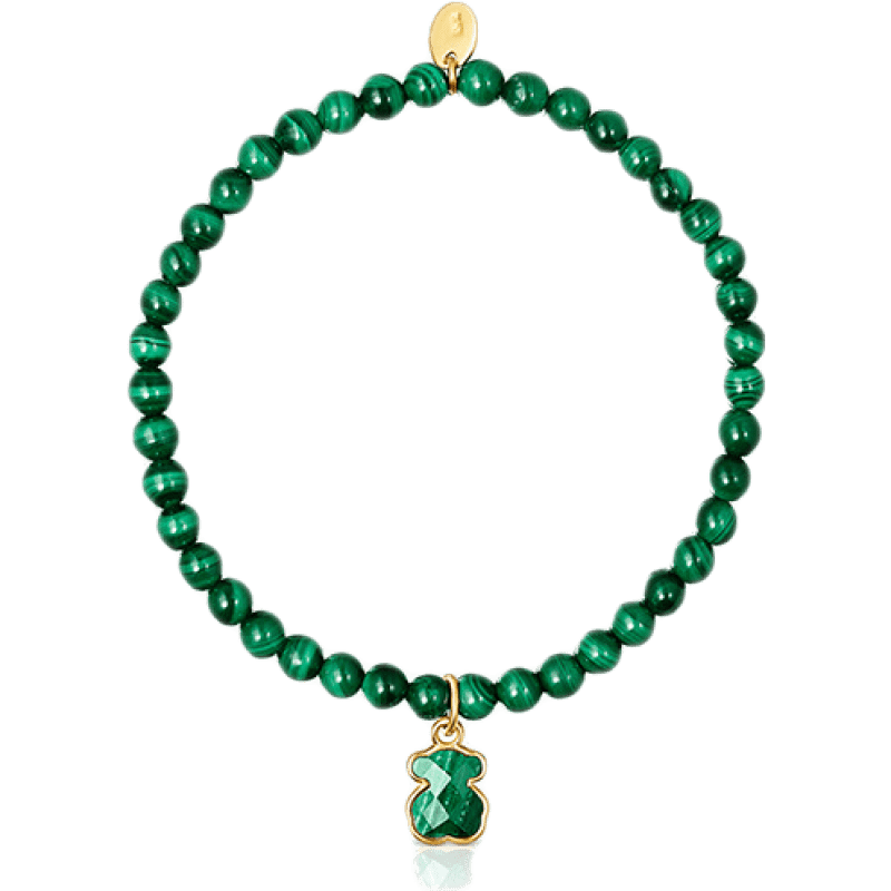 桃絲熊（TOUS）【新年禮物】 【U先試用】孔雀石手鏈女生日禮物女禮物 綠色