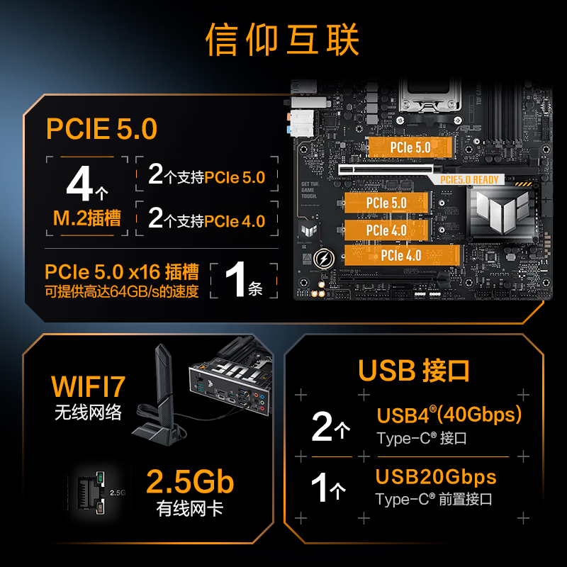 华硕 TUF GAMING X870-PLUS WIFI 图 6
