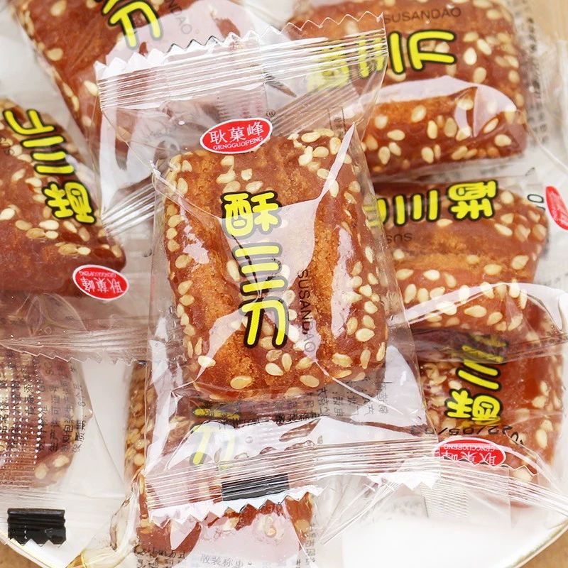 糕点心山东手工传统休闲零食江米条单独小包装整箱 1斤/约24袋蜜三刀