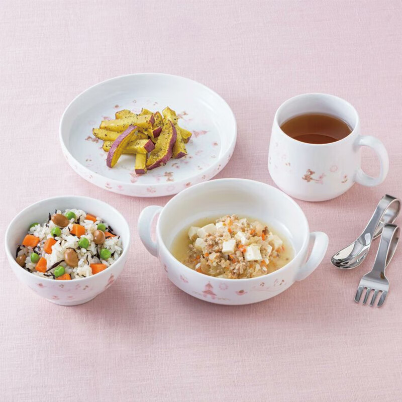 Noritake则武【儿童专用】宝宝辅食不锈钢叉勺套装吃饭学食训练 儿童叉勺套装（期货有限可预定）