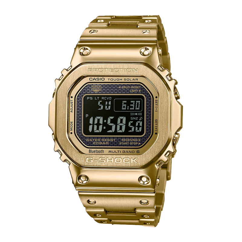 卡西欧（CASIO） 小方块G-SHOCK运动GMW-B5000明星代言小金砖小银砖日韩表送男友 GMW-B5000GD-9小金块