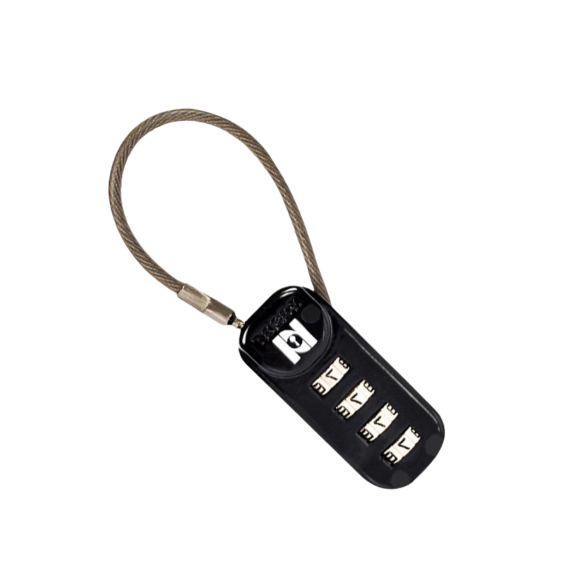 RESET 銳賽特RST-192 鋼絲密碼鎖旅行防盜鎖繩箱包鎖背包四位密碼鎖 槍灰色密碼鎖（不帶珠子）