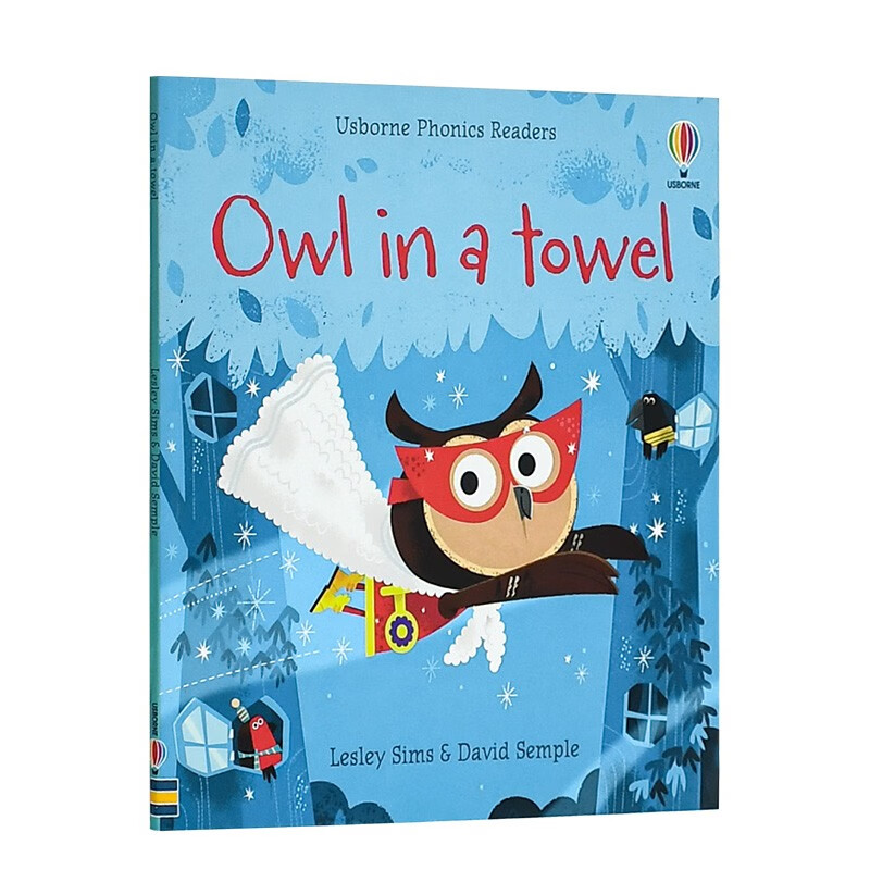 【现货】owl in a towel 披着毛巾的猫头鹰 英文童书