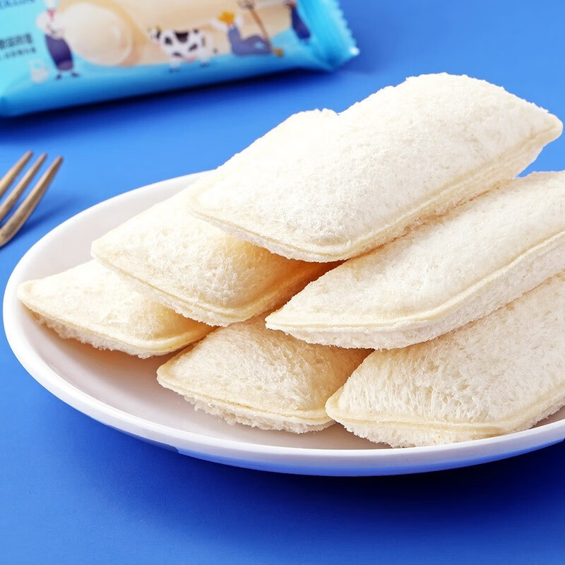 味滋源 夹心冰皮蛋糕  网红冰皮蛋糕冰皮面包 早餐零食 乳酸菌小口袋面包 300g 2件