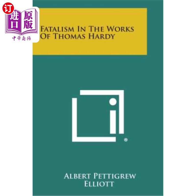 海外直订fatalism in the works of thomas hardy 托马斯·哈代作品中