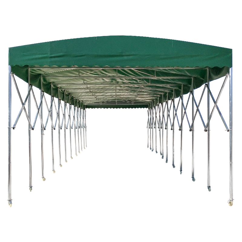 惠利得定制适用大型推拉雨棚大排档帐篷仓库户外活动帐蓬移动折叠遮阳