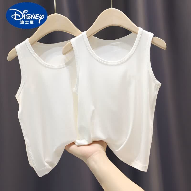 迪士尼（Disney）儿童运动莫代尔背心男童女宝宝白色打底衫内穿薄夏纯棉吊带小背心 白色背心【只有一件】 120码建议身高105-115cm2-12岁高性价比高么？