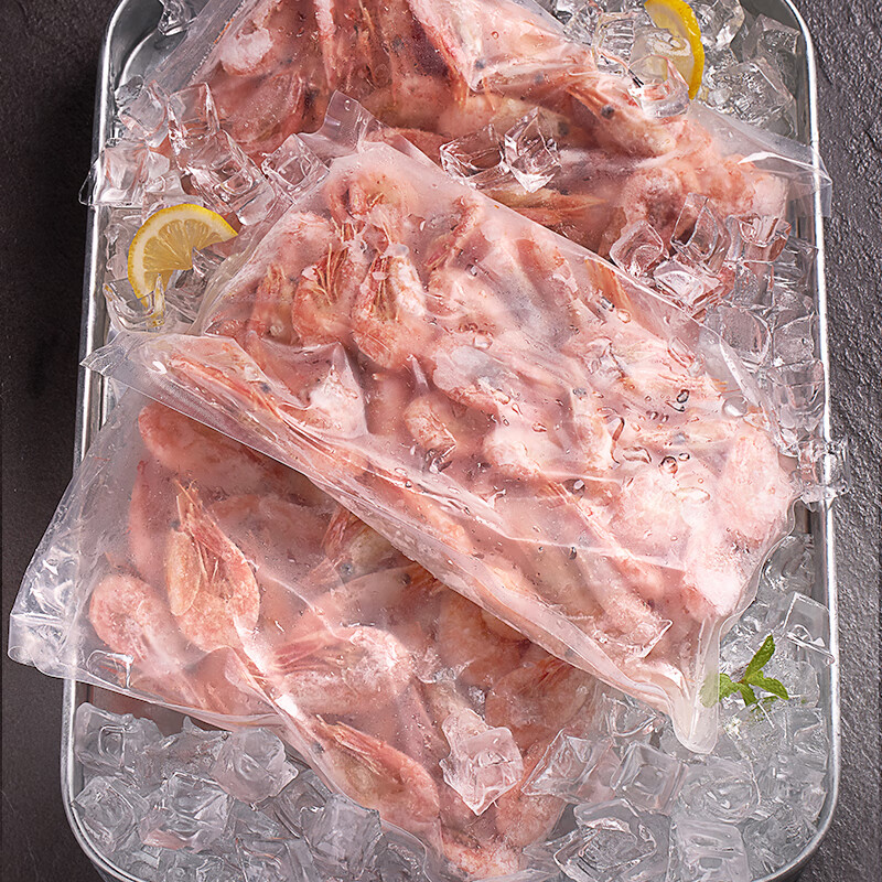 1号会员店 熟冻北极甜虾 不涉及含籽率 解冻即食 净重3斤/盒135-210只