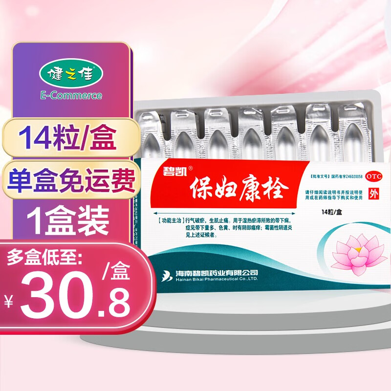 妇科用药历史价格趋势:推荐碧凯保妇康栓剂