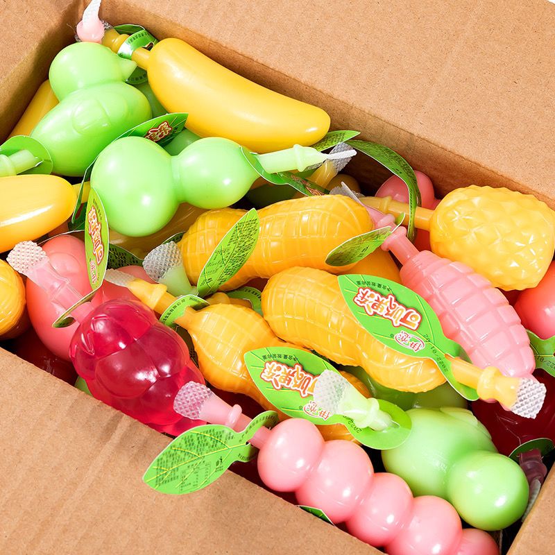 造型乳酸果冻布丁整箱批发零食 实惠2斤装 水果造型果冻混装随机发