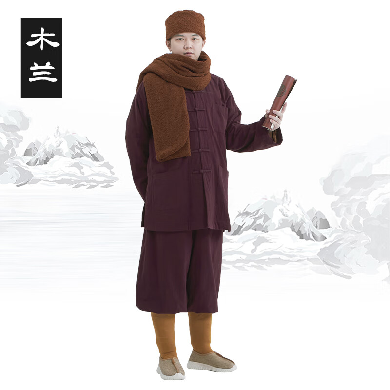 悠奈莎出家人和尚的衣服秋冬僧服冬季加绒亚麻加厚短褂僧人保暖小褂僧衣 木兰色(套装) 25码(170-175身高)使用感如何?