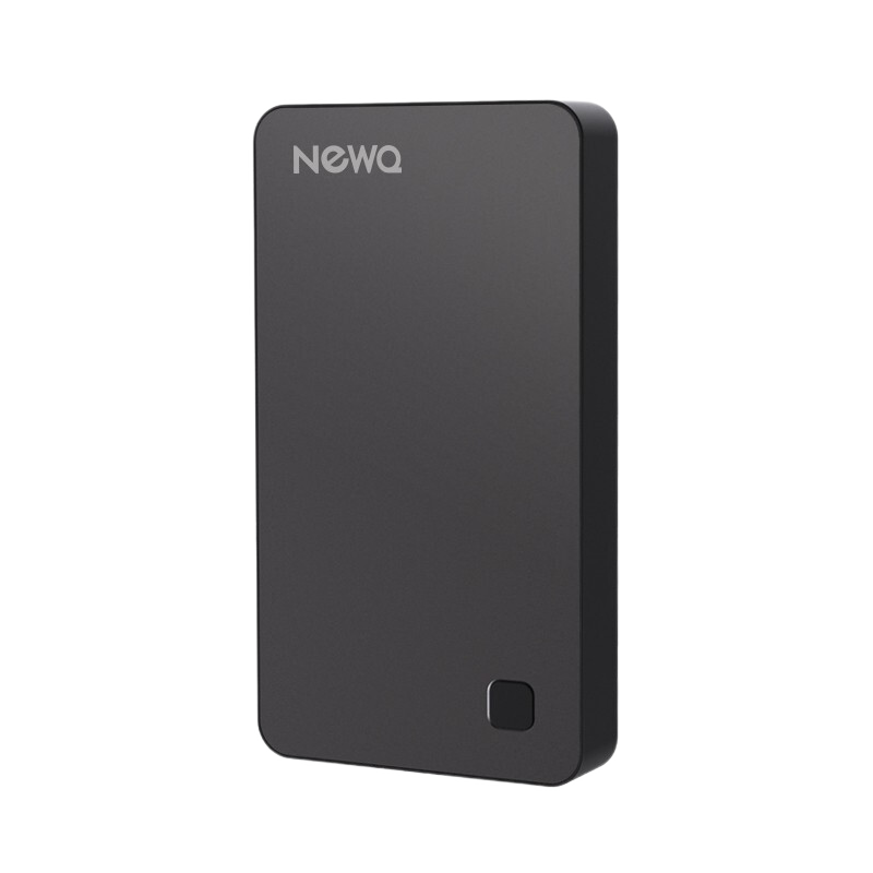NEWQ Z2无线移动硬盘1t2t type-c接口2.5英寸手机电脑wifi访问存储云网盘 黑色2T
