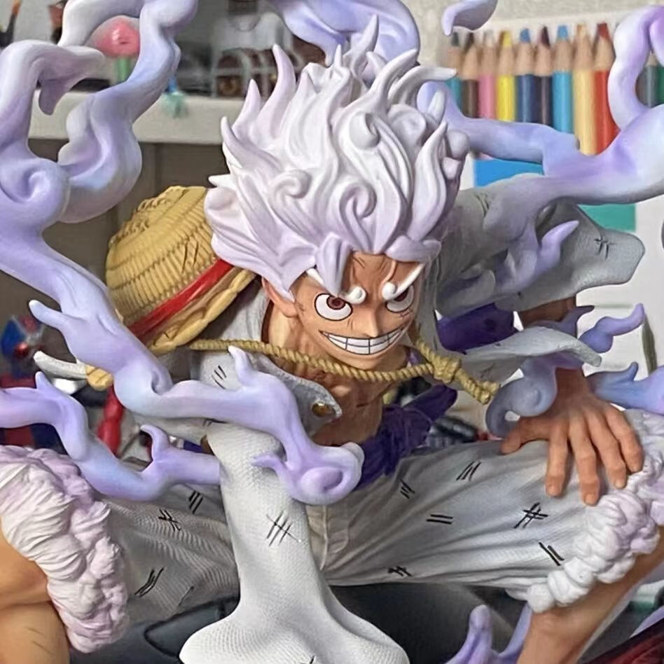 贝木惠(beimuhui)海贼王太阳神尼卡五档路飞蹲姿二档果实觉醒白发动漫