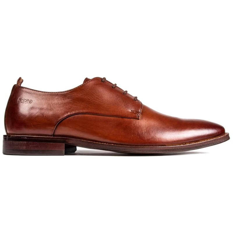 base london男士正装皮鞋 marley 经典复古休闲商务皮鞋 washed tan